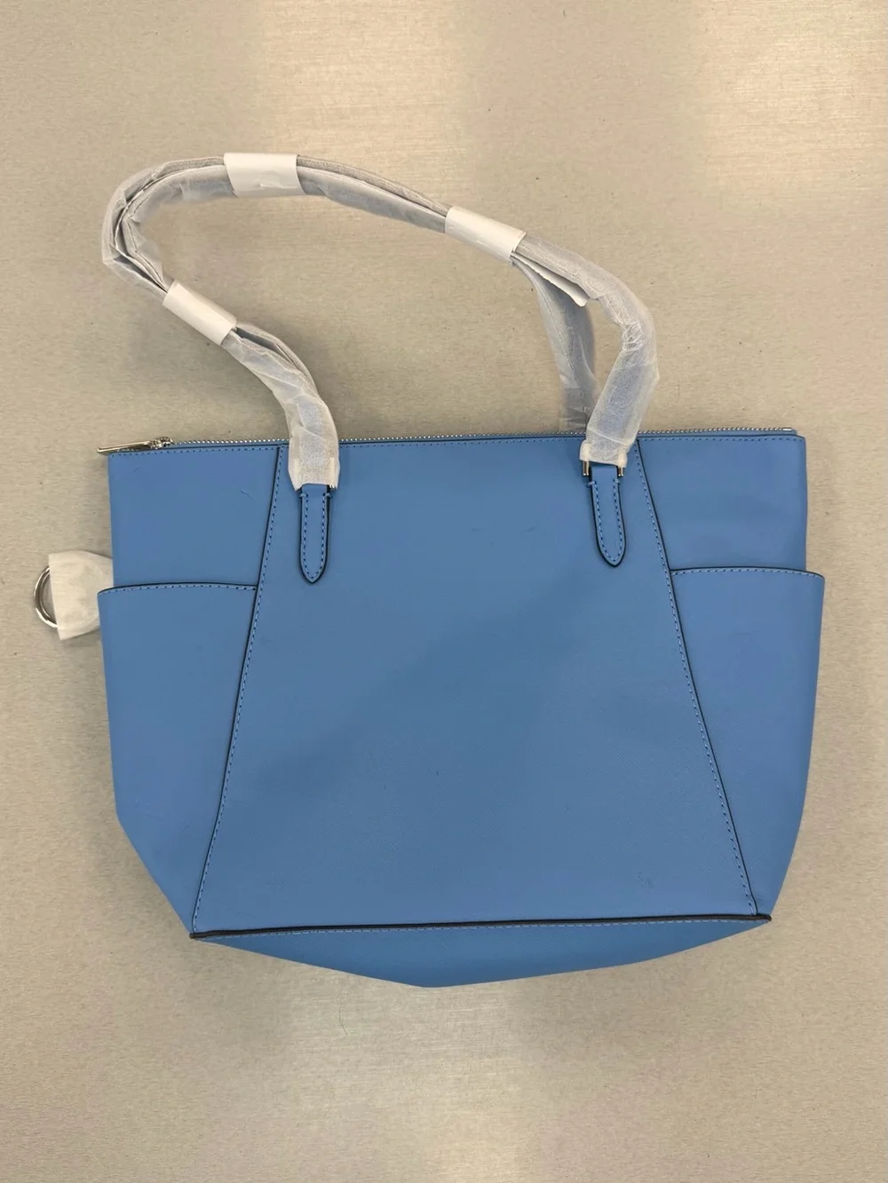 Michael Kors Blue Saffiano Shoulder Bag